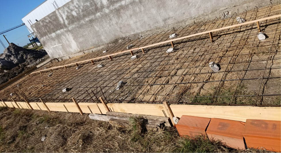 Ampliación del playón de acopio en Fábrica de Premoldeados de Hormigón